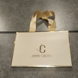 Jimmy Choo Gold and Cream Tote